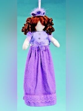 Delton Towel Doll Princess Ballerina Purple 21” NWT